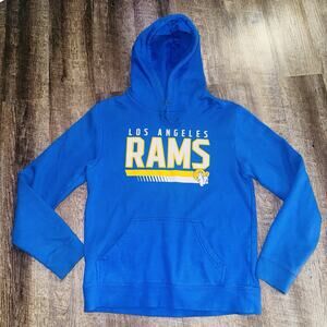NFL Los Angeles LA Rams Pullover Hoodie Sweatshirt Blue M